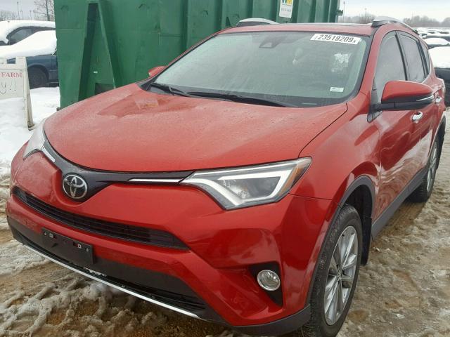 JTMDFREV1GJ080146 - 2016 TOYOTA RAV4 LIMIT RED photo 2