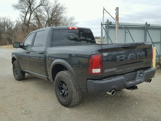 1C6RR7YT5HS743426 - 2017 RAM 1500 REBEL შავი ფოტო 3
