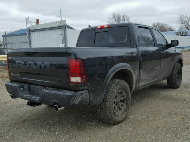 1C6RR7YT5HS743426 - 2017 RAM 1500 REBEL შავი ფოტო 4
