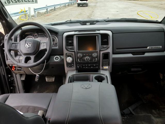 1C6RR7YT5HS743426 - 2017 RAM 1500 REBEL შავი ფოტო 9