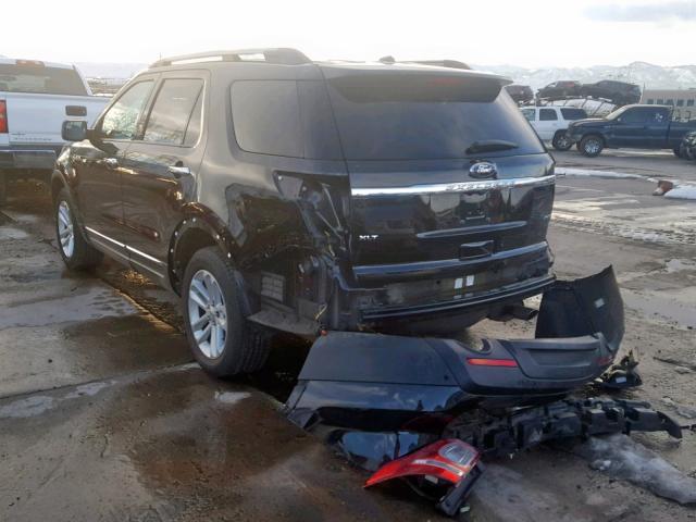 1FM5K8D82FGC20802 - 2015 FORD EXPLORER X BLACK photo 3