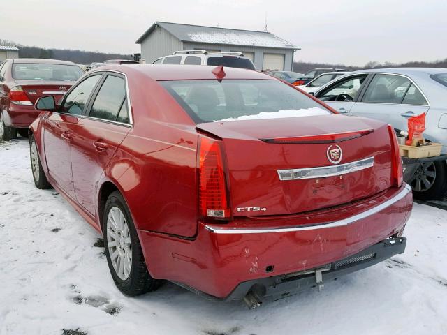 1G6DG5EY8B0147939 - 2011 CADILLAC CTS LUXURY RED photo 3