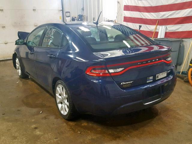 1C3CDFBA0DD184918 - 2013 DODGE DART SXT BLUE photo 3