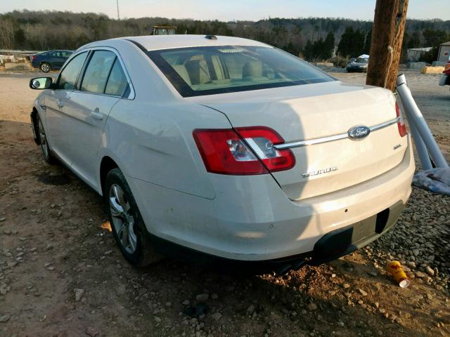 1FAHP2EW9AG148055 - 2010 FORD TAURUS SEL WHITE photo 3