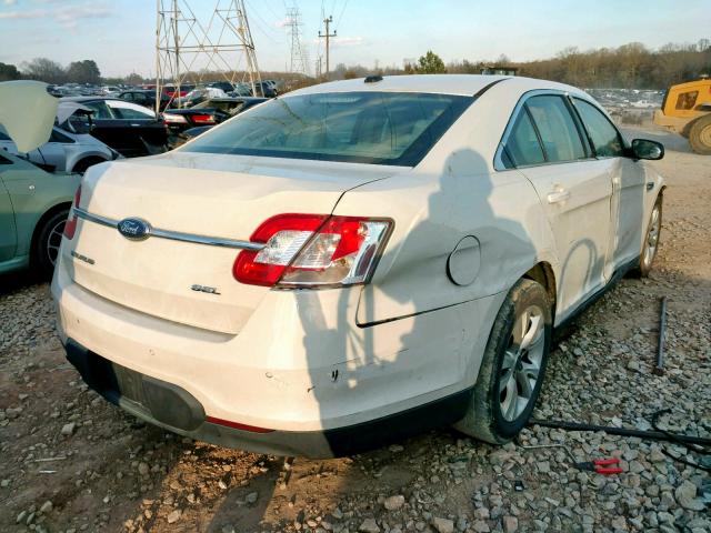 1FAHP2EW9AG148055 - 2010 FORD TAURUS SEL WHITE photo 4