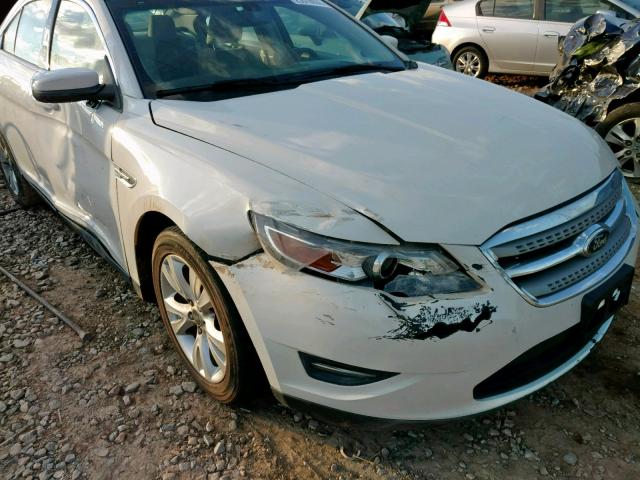 1FAHP2EW9AG148055 - 2010 FORD TAURUS SEL WHITE photo 9