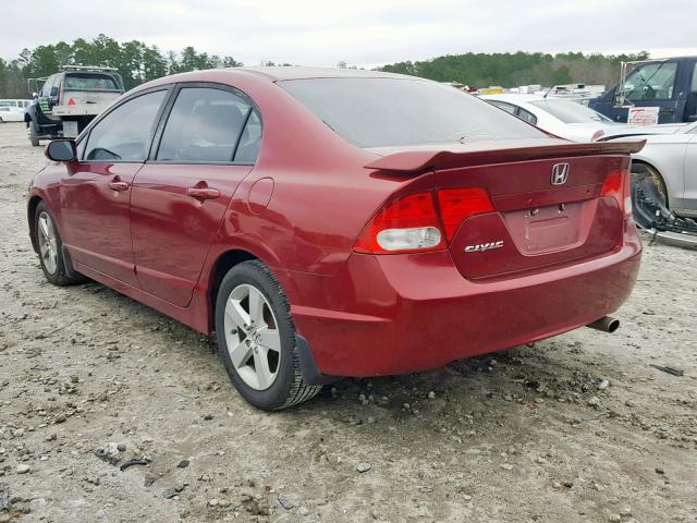 19XFA1F56AE025171 - 2010 HONDA CIVIC LX RED photo 3