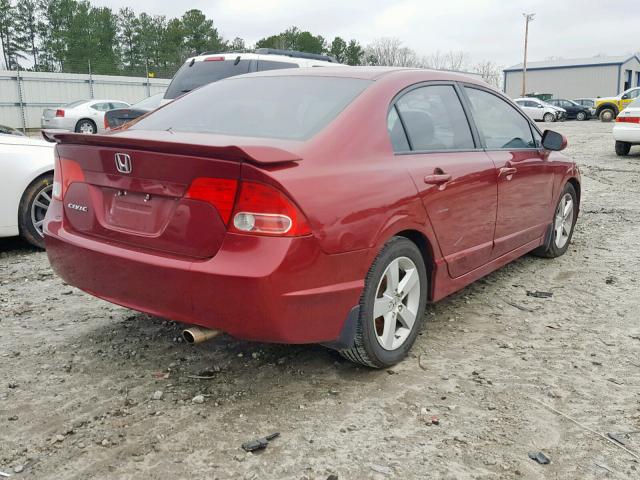 19XFA1F56AE025171 - 2010 HONDA CIVIC LX RED photo 4