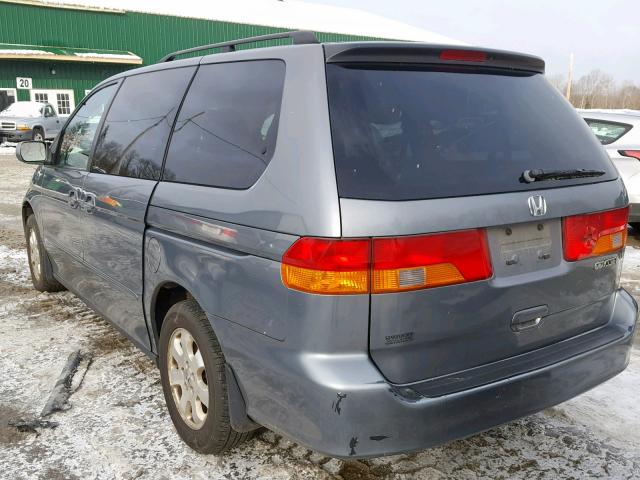 5FNRL18982B024042 - 2002 HONDA ODYSSEY EX GRAY photo 3