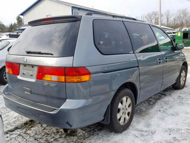 5FNRL18982B024042 - 2002 HONDA ODYSSEY EX GRAY photo 4