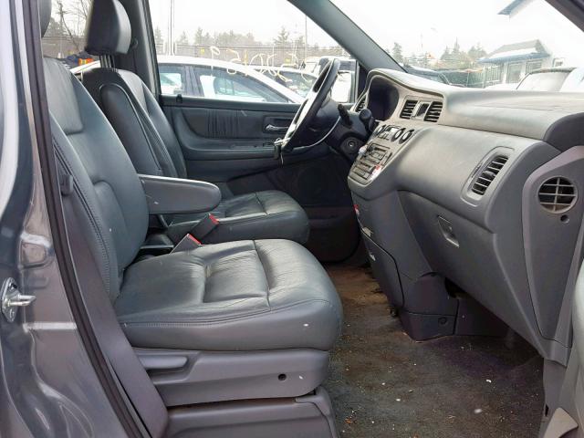 5FNRL18982B024042 - 2002 HONDA ODYSSEY EX GRAY photo 5