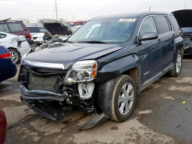 2GKALMEK6H6320489 - 2017 GMC TERRAIN SL 灰色 照片 2