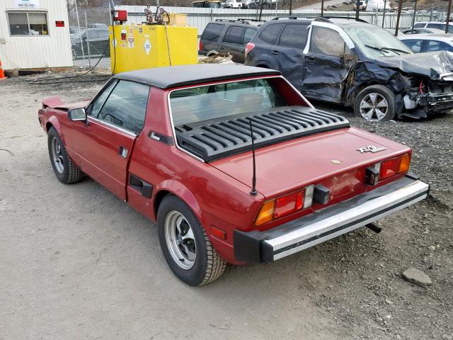 128AS10118873 - 1979 FIAT COUPE RED photo 3