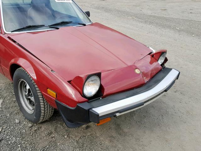 128AS10118873 - 1979 FIAT COUPE RED photo 9