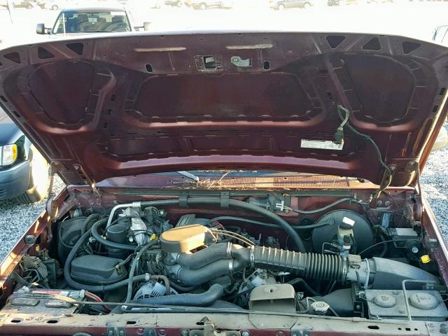 1FMEU15H6TLA98304 - 1996 FORD BRONCO U10 MAROON photo 7