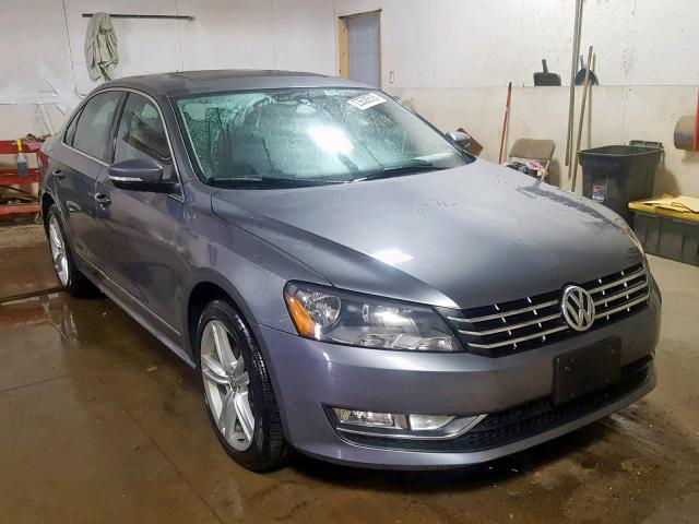 1VWBV7A36FC071669 - 2015 VOLKSWAGEN PASSAT SE GRAY photo 1