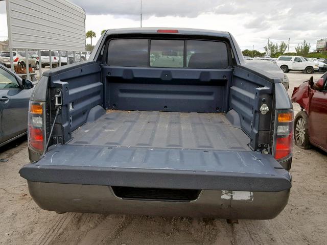 2HJYK16237H533148 - 2007 HONDA RIDGELINE BLUE photo 9