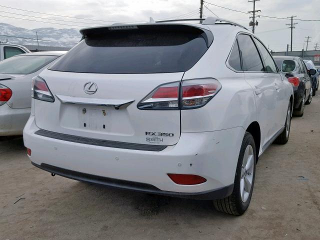 JTJBK1BA6D2455926 - 2013 LEXUS RX 350 WHITE photo 4