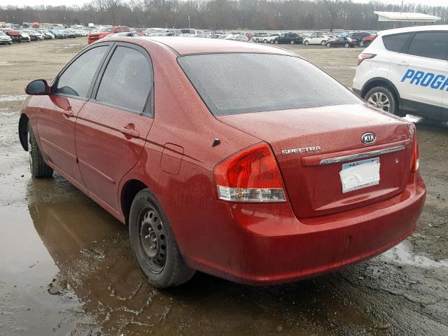 KNAFE221895634084 - 2009 KIA SPECTRA EX MAROON photo 3