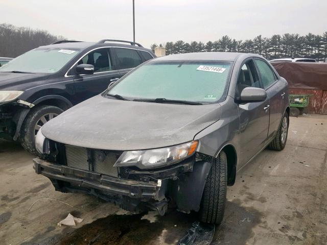 KNAFU4A27C5554789 - 2012 KIA FORTE EX GRAY photo 2