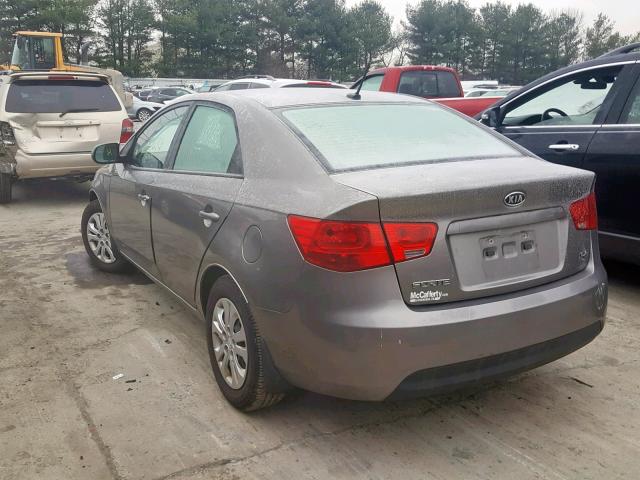 KNAFU4A27C5554789 - 2012 KIA FORTE EX GRAY photo 3