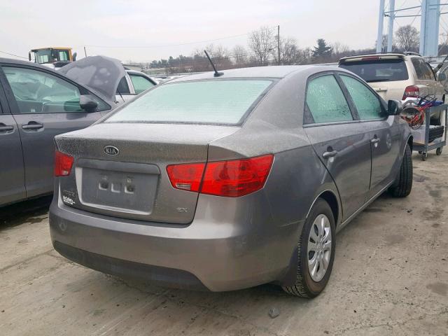 KNAFU4A27C5554789 - 2012 KIA FORTE EX GRAY photo 4