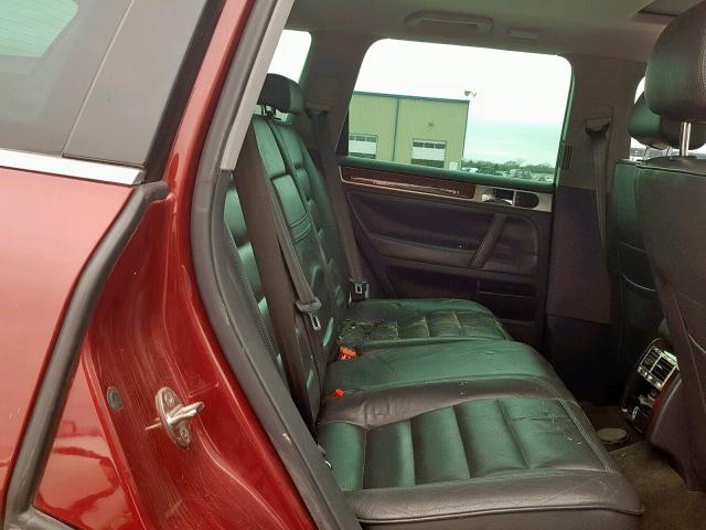 WVGBC67L64D004552 - 2004 VOLKSWAGEN TOUAREG 3. RED photo 6