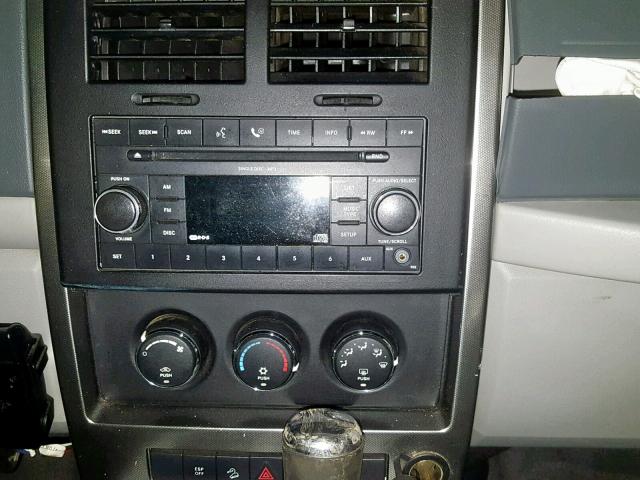 1J8GN28K28W105822 - 2008 JEEP LIBERTY SP ვერცხლისფერი ფოტო 9