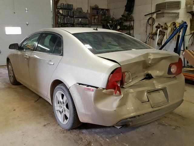 1G1ZB5EB3AF164925 - 2010 CHEVROLET MALIBU LS GOLD photo 3