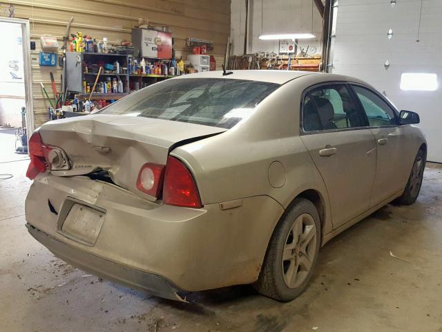 1G1ZB5EB3AF164925 - 2010 CHEVROLET MALIBU LS GOLD photo 4