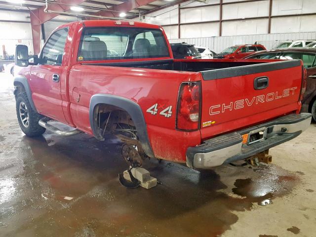 3GCEK14V47G239701 - 2007 CHEVROLET SILVERADO RED photo 3