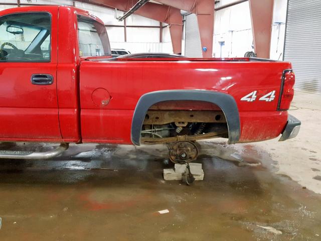 3GCEK14V47G239701 - 2007 CHEVROLET SILVERADO RED photo 9