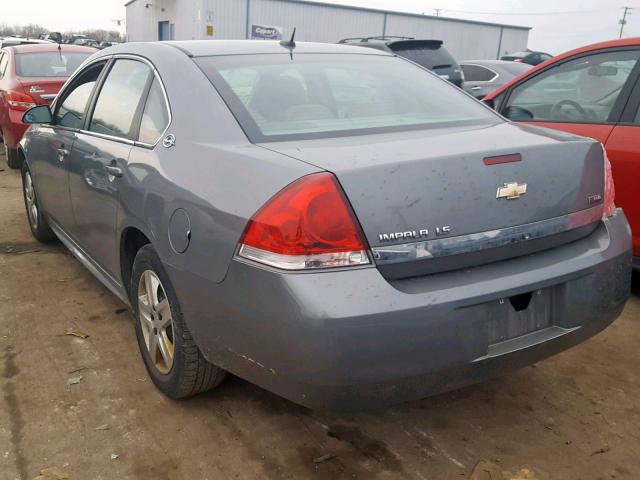 2G1WB57K091252060 - 2009 CHEVROLET IMPALA LS 灰色 照片 3
