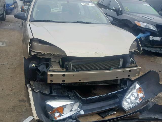 1G1ZS58N78F142295 - 2008 CHEVROLET MALIBU LS GOLD photo 9