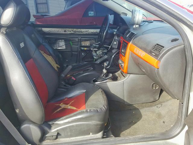 1G1AP14P567685621 - 2006 CHEVROLET COBALT SS GOLD photo 5