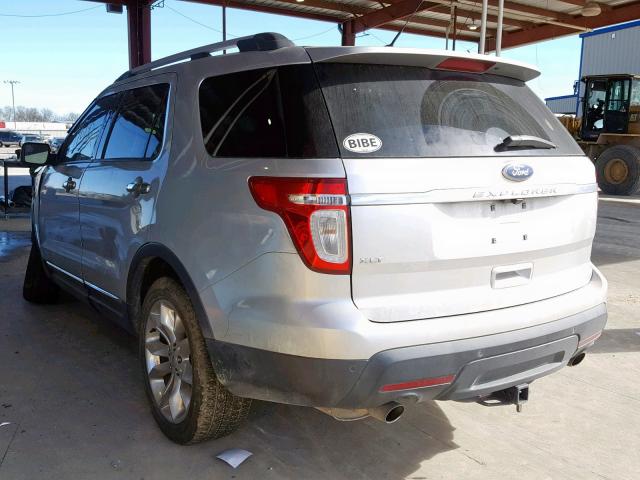 1FMHK7D85BGA42563 - 2011 FORD EXPLORER X SILVER photo 3