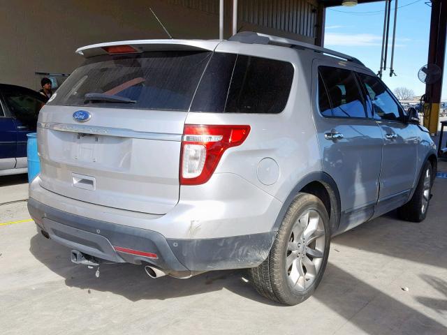 1FMHK7D85BGA42563 - 2011 FORD EXPLORER X SILVER photo 4