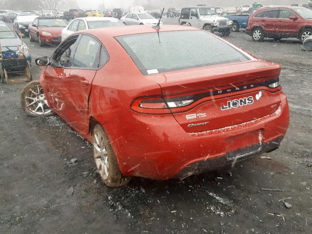 1C3CDFBA2DD288391 - 2013 DODGE DART SXT RED photo 3