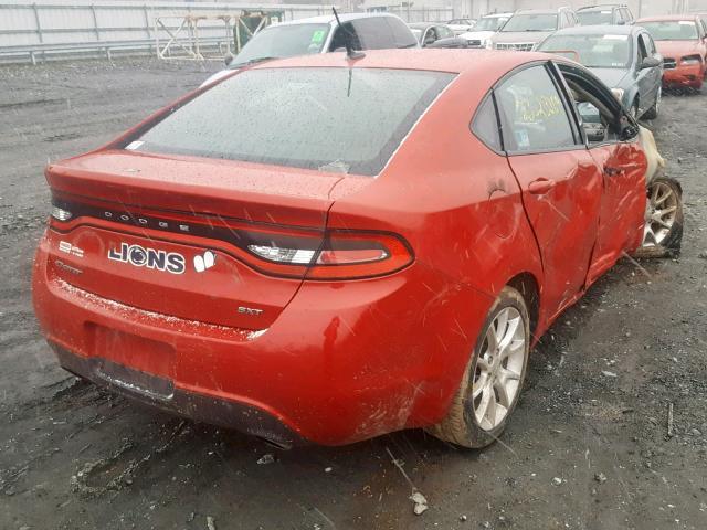 1C3CDFBA2DD288391 - 2013 DODGE DART SXT RED photo 4