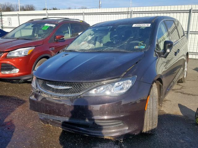 2C4RC1DG9HR552531 - 2017 CHRYSLER PACIFICA T BLACK photo 2