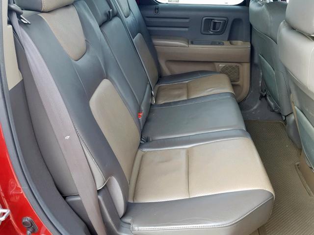 2HJYK16536H565803 - 2006 HONDA RIDGELINE წითელი ფოტო 6
