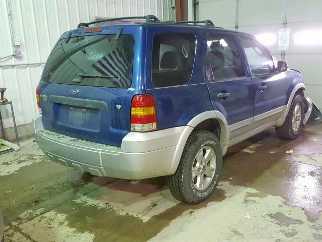 1FMYU93137KA03615 - 2007 FORD ESCAPE XLT BLUE photo 4