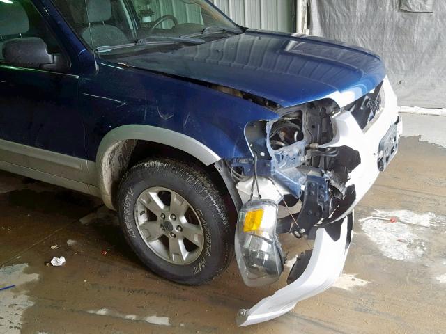 1FMYU93137KA03615 - 2007 FORD ESCAPE XLT BLUE photo 9