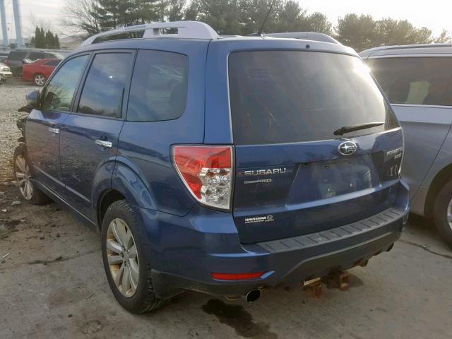 JF2SHAGC4CH451303 - 2012 SUBARU FORESTER T BLUE photo 3