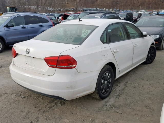 1VWAP7A30DC006951 - 2013 VOLKSWAGEN PASSAT S WHITE photo 4