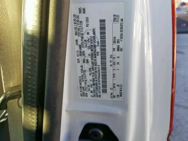 1FTNE1EW7DDA58213 - 2013 FORD ECONOLINE 白色 照片 10