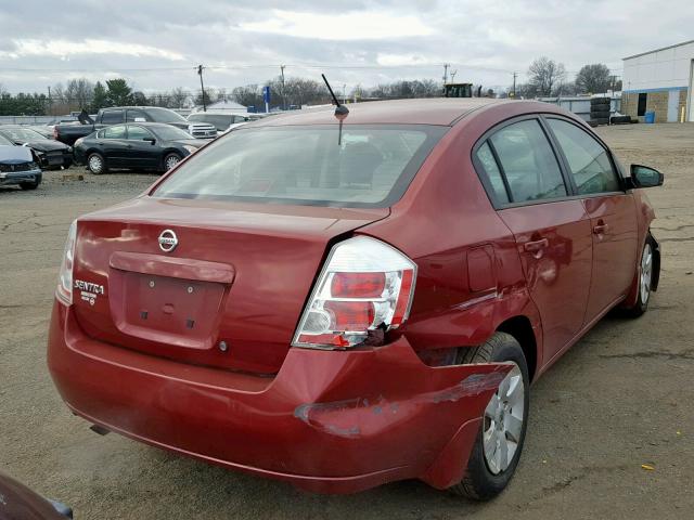 3N1AB61E98L758447 - 2008 NISSAN SENTRA 2.0 RED photo 4