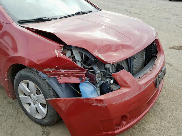 3N1AB61E98L758447 - 2008 NISSAN SENTRA 2.0 RED photo 9