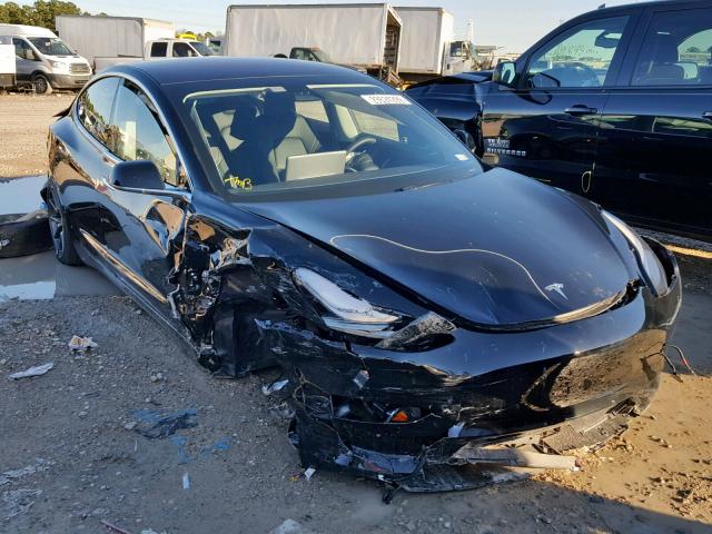 5YJ3E1EA0JF101502 - 2018 TESLA MODEL 3 შავი ფოტო 1