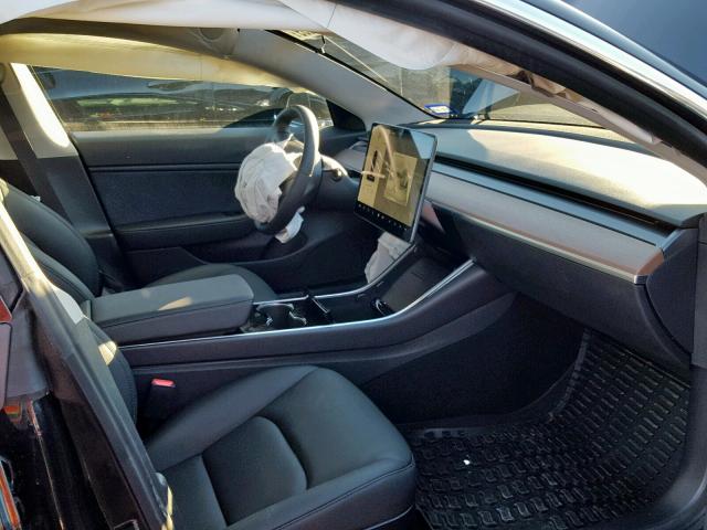 5YJ3E1EA0JF101502 - 2018 TESLA MODEL 3 შავი ფოტო 5